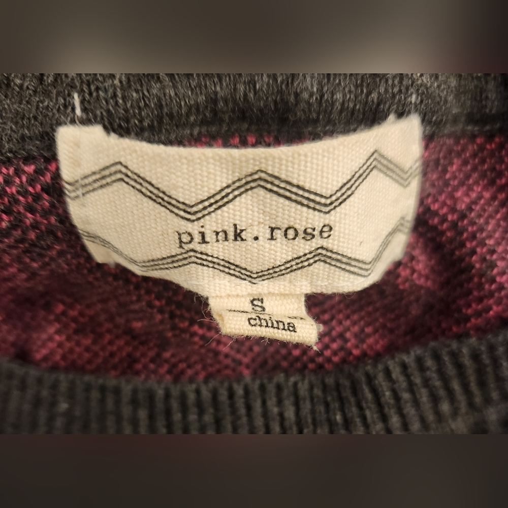 Pink Rose Small Dress 3/4 Sleeve - Picture 3 of 5